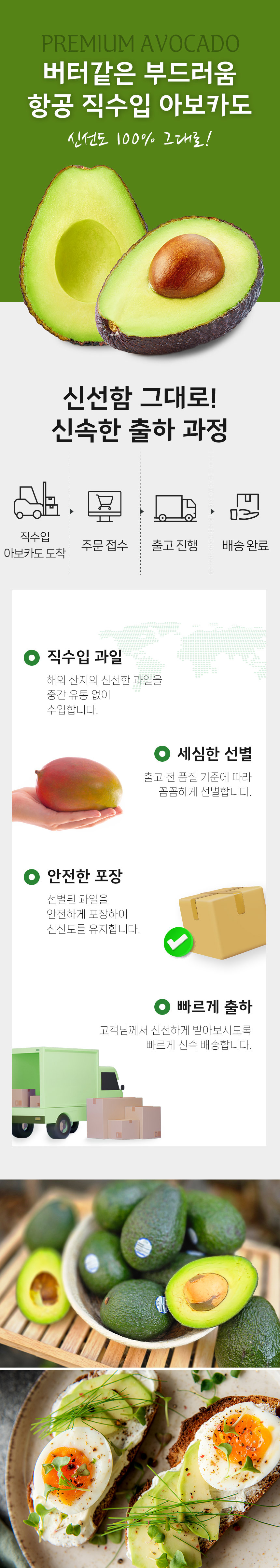 [항공직송] 프리미엄 생 아보카도 최상급 특대과 230g 상세컷
