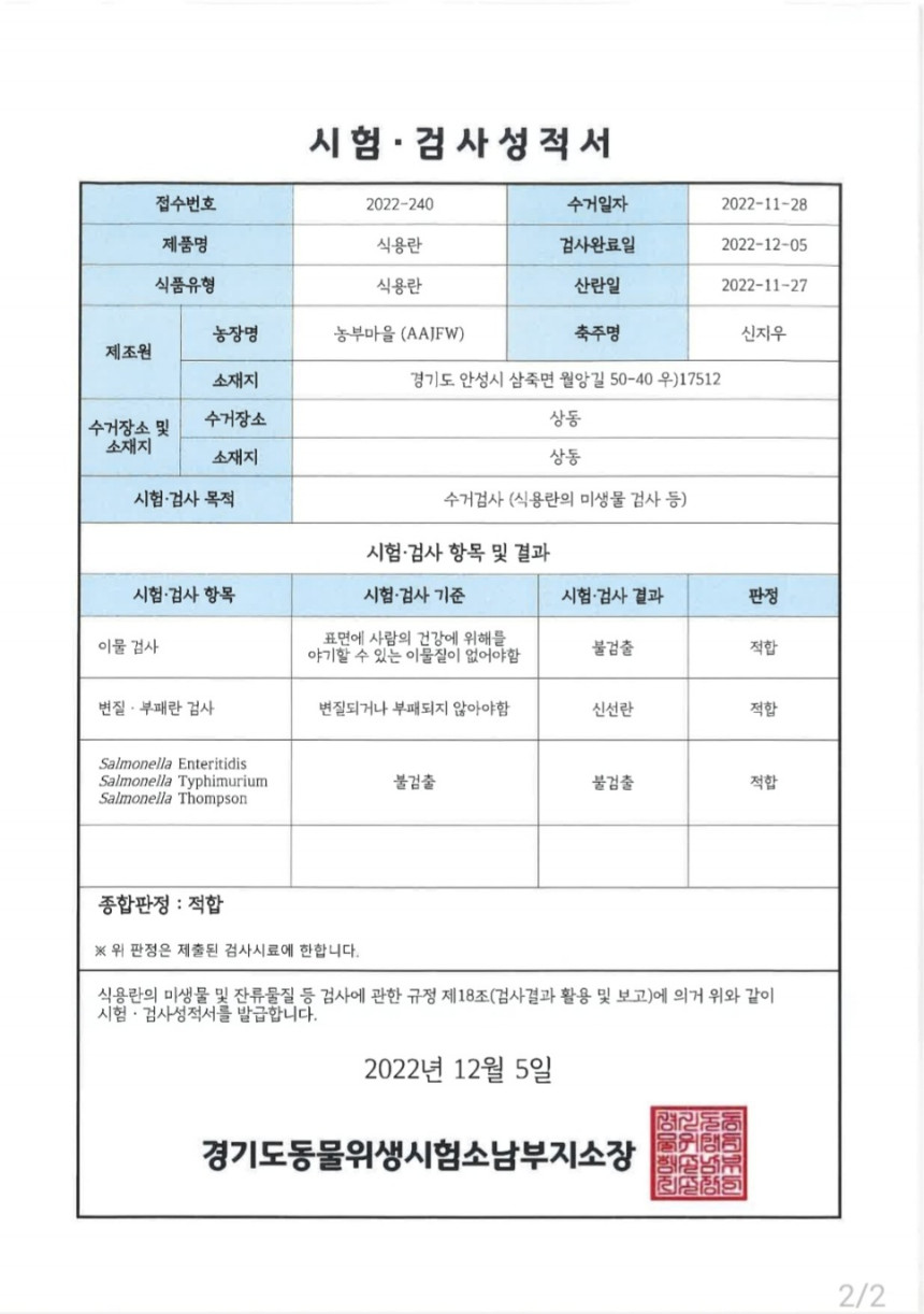 [난각번호1번 계란] 자유방목 무항생제 유정란 생란 생달걀 대란/특란 10구 상세컷