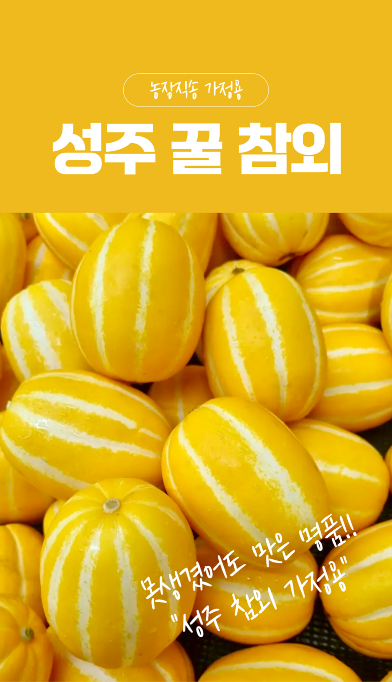 [성주 참외] 산지직송 가정용 꿀참외 로얄과 상세컷