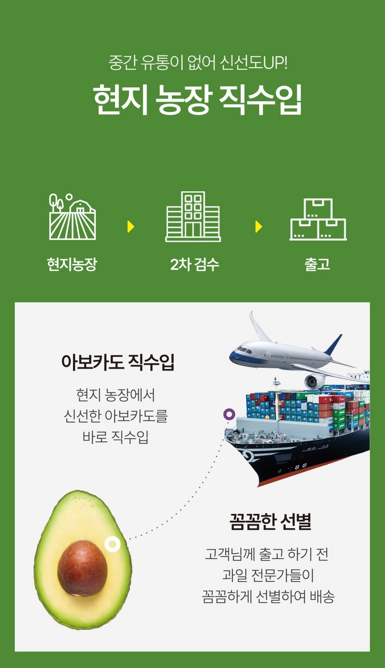 [받자마자 바로먹는] 아보카도 잘익은 최상급 후숙 아보카도 210g 상세컷
